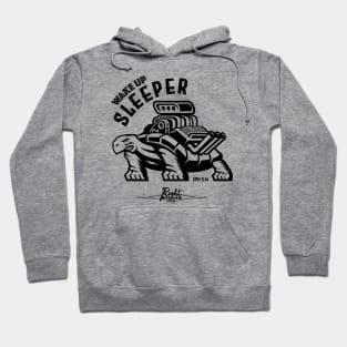 Wake Up Sleeper (flat black) Hoodie